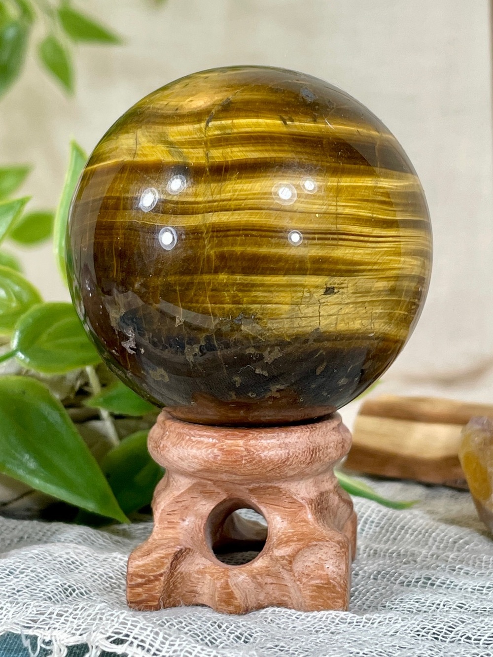 !!! NEW !!! 2728 Tiger's Eye Crystal Sphere